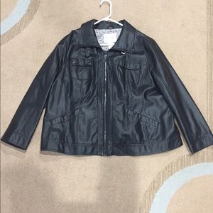 Faux Leather Jacket